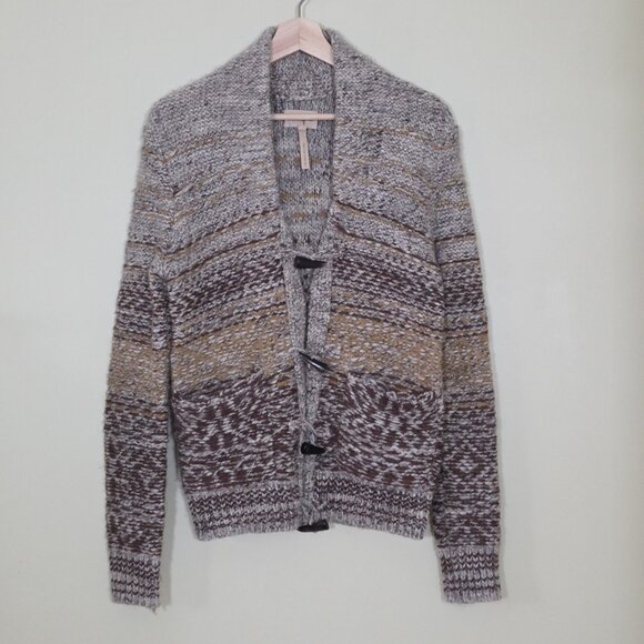 Wilfred Free Cardigan Women S Multi Marled Chunky Knit Wool Blend Buttons Pocket - Picture 13 of 14